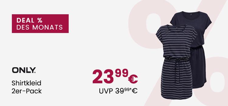 Deal des Monats: ONLY Shirtkleid 2er-Pack um 23,99€