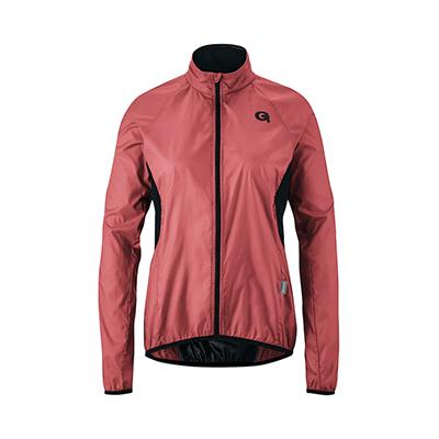 Mauve-farbene Fahrradjacke